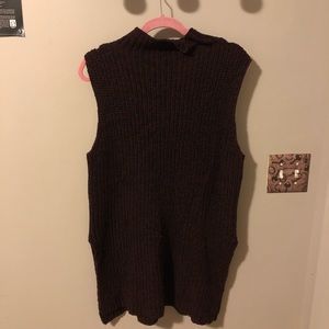 Ann Taylor Burgundy tank top sweater dress